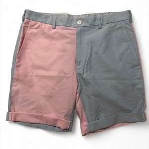Brooks Brothers Pink And Blue Color Block Shorts Size 34